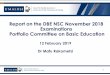 Report on the DBE NSC November 2018 Examinations Portfolio 