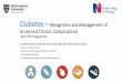 Diabetes – Recognition and management of acute and chronic 