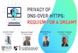 PRIVACY OF DNS-OVER-HTTPS: REQUIEM FOR A DREAM?