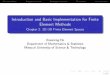 Introduction and Basic Implementation for Finite Element 