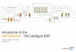 Introduction to the SAP S/4HANA - THE intelligent ERP