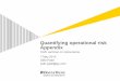 Quantifying operational risk Appendix