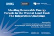 Meeting Renewable Energy Targets in the West at Least Cost 