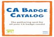 CA BAdge CAtAlog