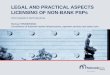 LEGAL AND PRACTICAL ASPECTS LICENSING OF NON-BANK PSPs