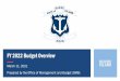 FY 2022 Budget Overview - Rhode Island