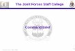 The Joint Forces Staff CollegeThe Joint Forces Staff College