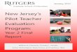 New Jersey’s Pilot Teacher Evaluation Program