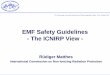 EMF Safety Guidelines - The ICNIRP View