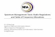 Spectrum Management Tools: Radio Regulations and Table of 