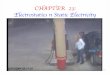CHAPTER 23: Electrostatics n Static Electricity
