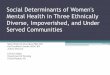 Social Determinants of Women's Mental Health in Three 