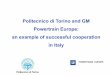 Politecnico di Torino and GM Powertrain Europe: an example 