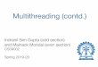 Multithreading (contd.)