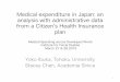 Medical expenditure in Japan: an analysis with 