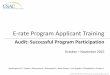 E-rate Program Applicant Training