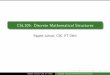 CSL105: Discrete Mathematical Structures