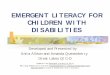 Emergent Literacy for Children with Disabilities