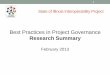 Best Practices in Project Governance Research Summary