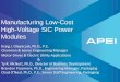 Manufacturing Low-Cost High-Voltage SiC Power Modules