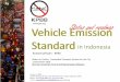 Vehicle Emission Status and roadmap Standard