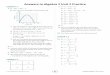 Answers to Algebra 2 Unit 2 Practice