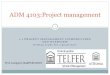 ADM 4103:Project management