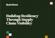 Building Resiliency Through Supply Chain Visibility