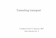 Tunneling transport