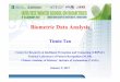 Biometric Data Analysis