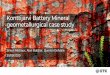 Konttijärvi Battery Mineral geometallurgical case study
