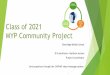 MYP Community Project Class of 2021