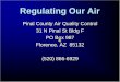 Regulating Our Air