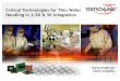 Critical Technologies for Thin Wafer Handling in 2.5D & 3D 