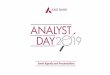 Event Agenda and Presentations - Axis Bank