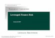 Executive Committee Leveraged Finance Risk
