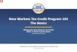 New Markets Tax Credit Program 101 The Basics