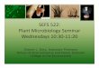 SEFS 522: Plant Microbiology Seminar Wednesdays 10:30 11:20