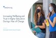 Increasing Wellbeing and Trust in Higher Education During 