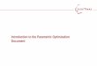 Introduction to the Parametric Optimization Document