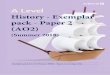 History - Exemplar pack Paper 2 (AO2