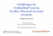 Challenges In Embedded System (Cyber Physical System) Security