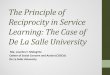 The principle of reciprocity in service learning : the 