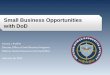 Small Business Opportunities with DoD