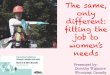 The same, only different: fitting the job to women’s