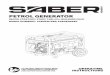 Saber 9kVA 7500W 16HP Petrol Generator ... - Total Tools