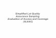 Simplified Lot Quality Assurance Sampling Evaluation of 