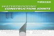 Waterproofing construction Joints - koester.eu
