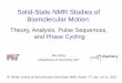 Solid-State NMR Studies of Biomolecular Motion