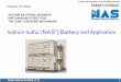 Sodium-Sulfur (NAS Battery and Application